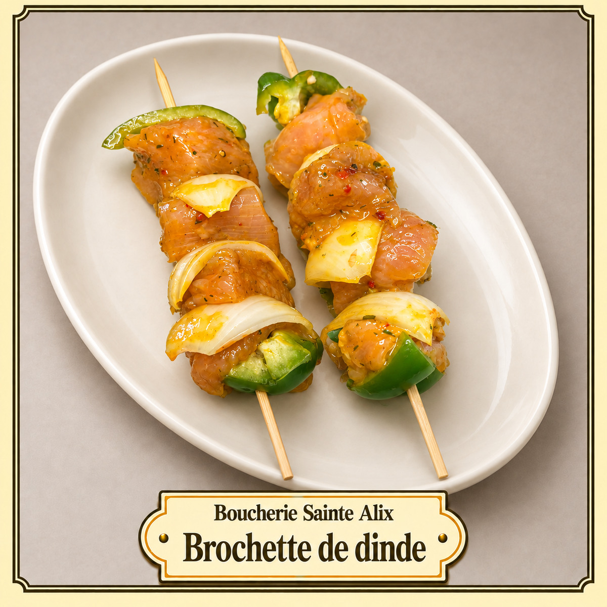 Brochette de dinde