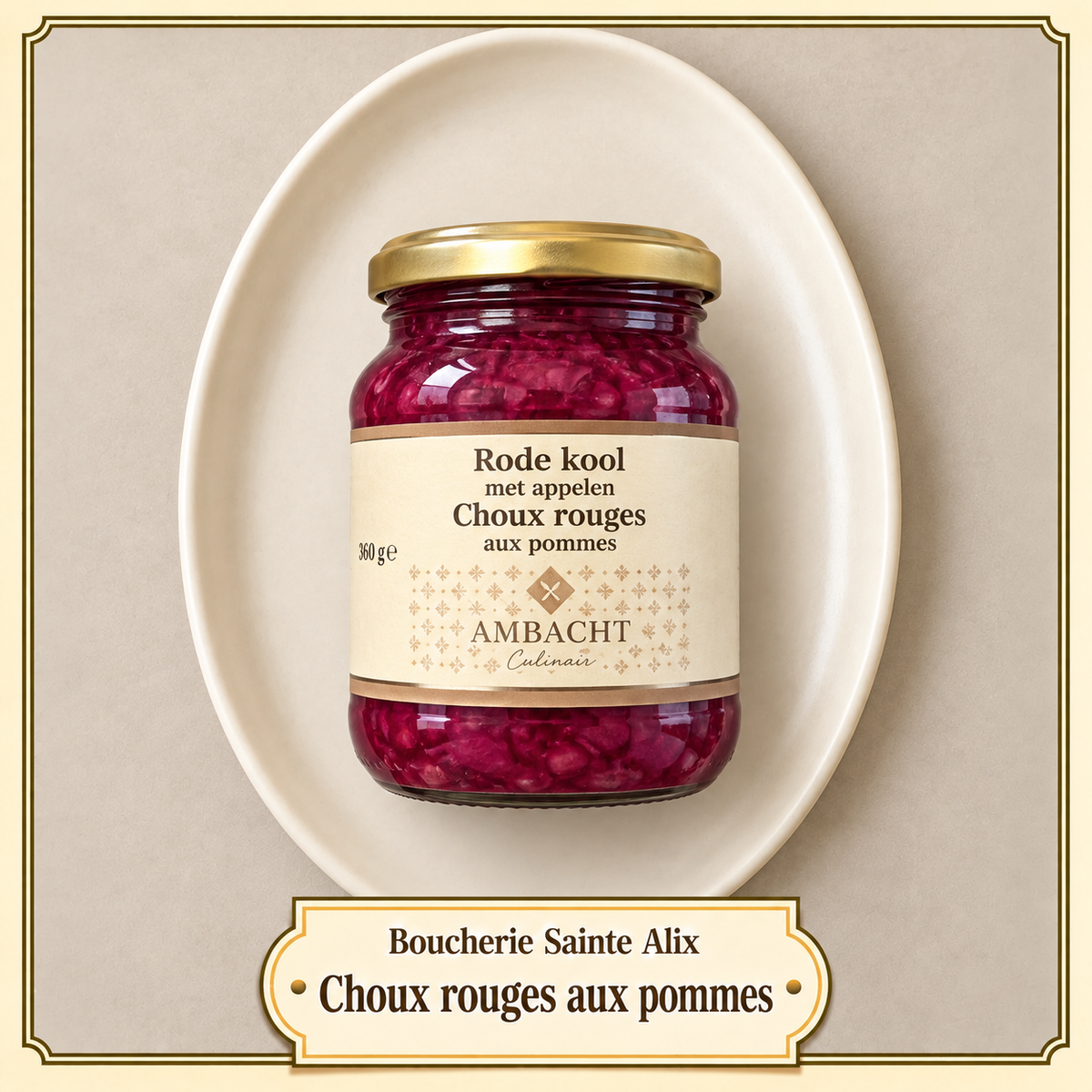 Choux rouges aux pommes