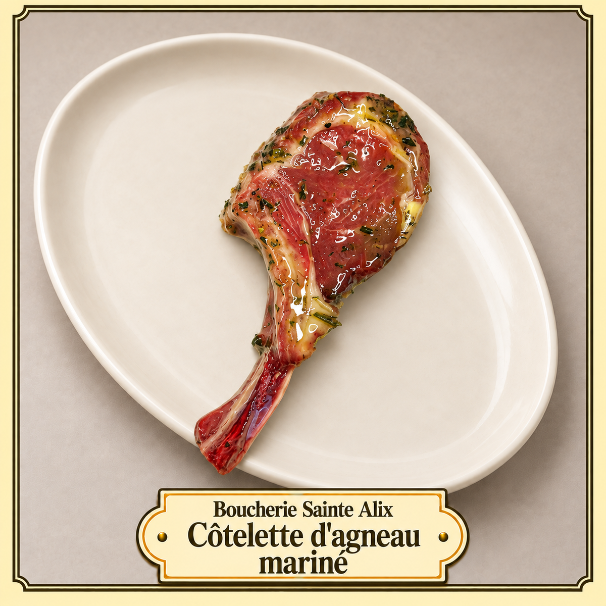 Côtelettes d'agneau marine
