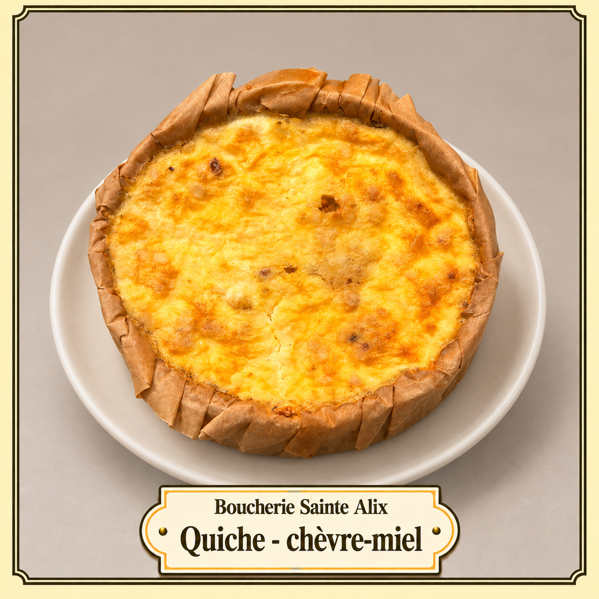 Quiche - geitenkaas-honing