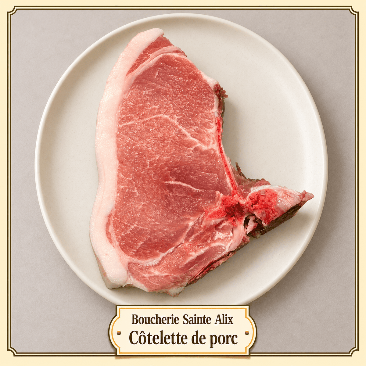 Côtelette de porc - Boucherie Sainte Alix