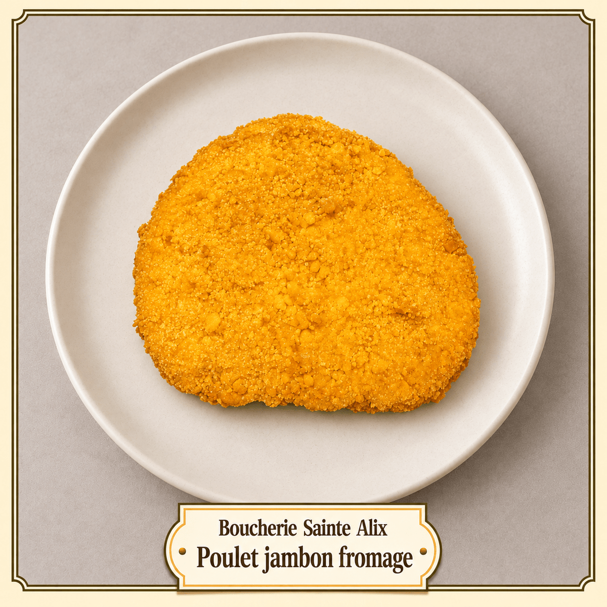 Poulet jambon fromage - Boucherie Sainte Alix