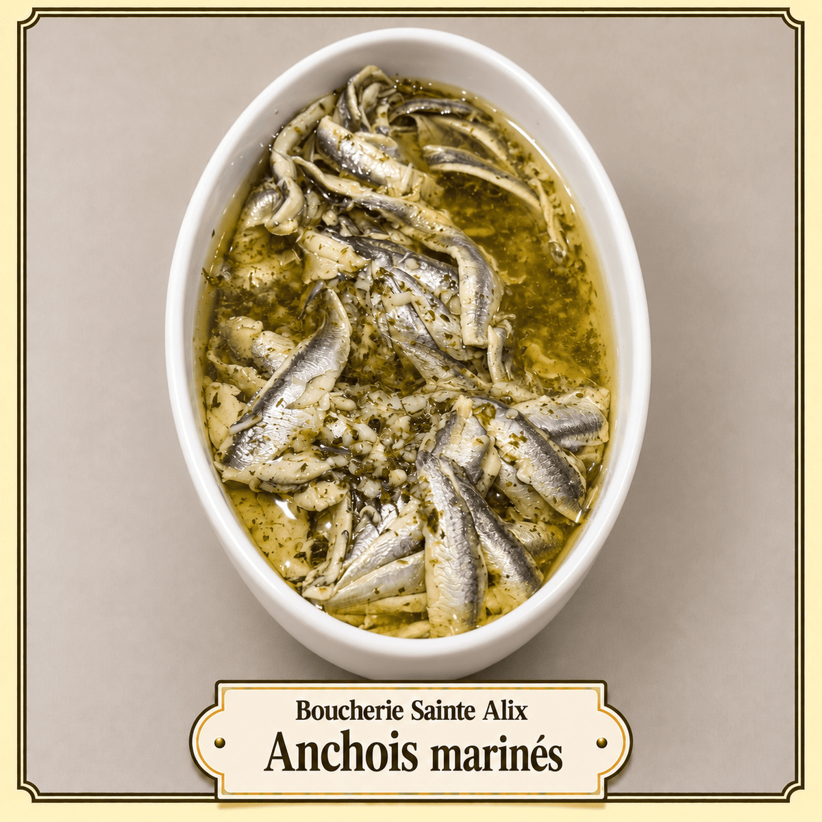 Anchois marinés - Boucherie Sainte Alix