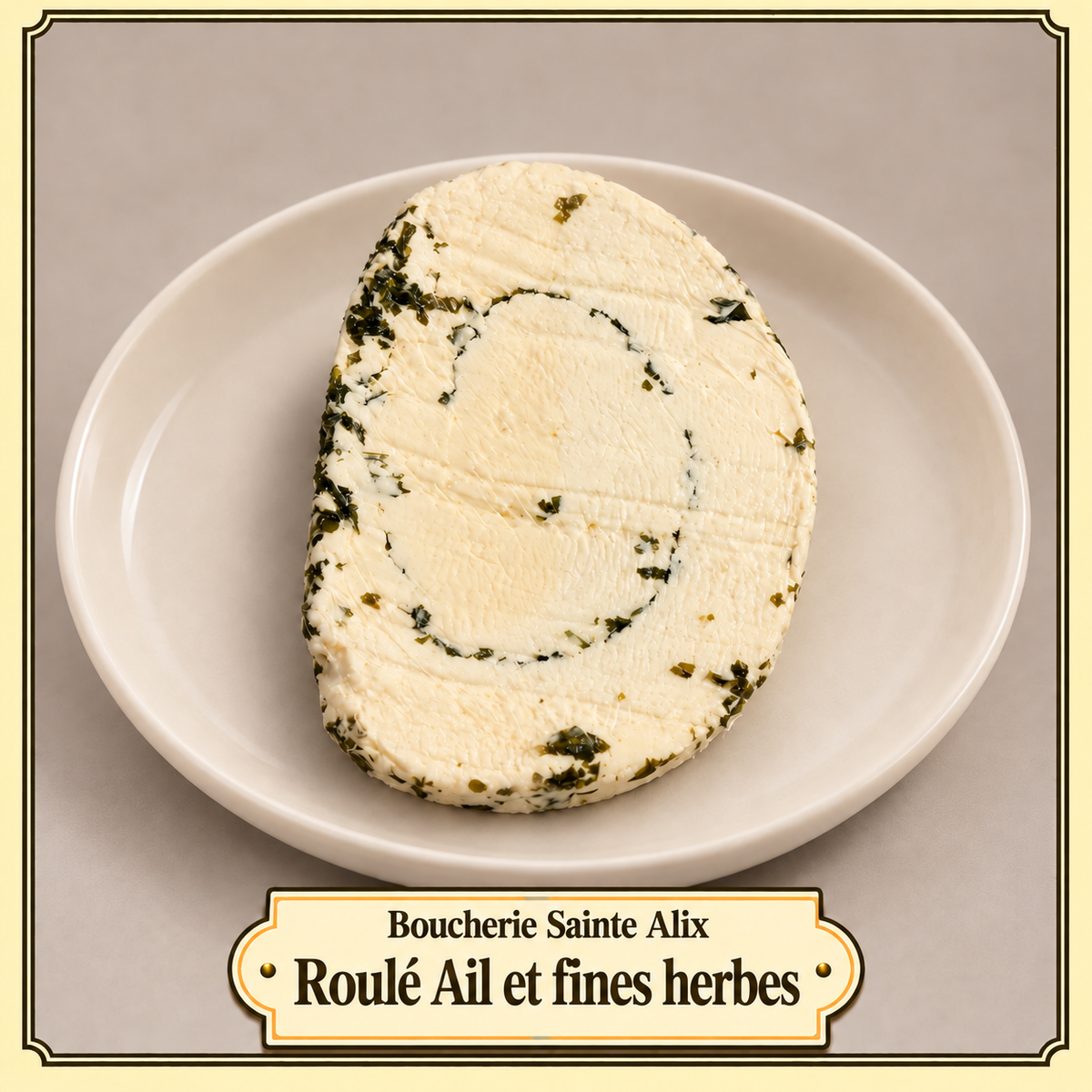 Roulé met knoflook en tuinkruiden